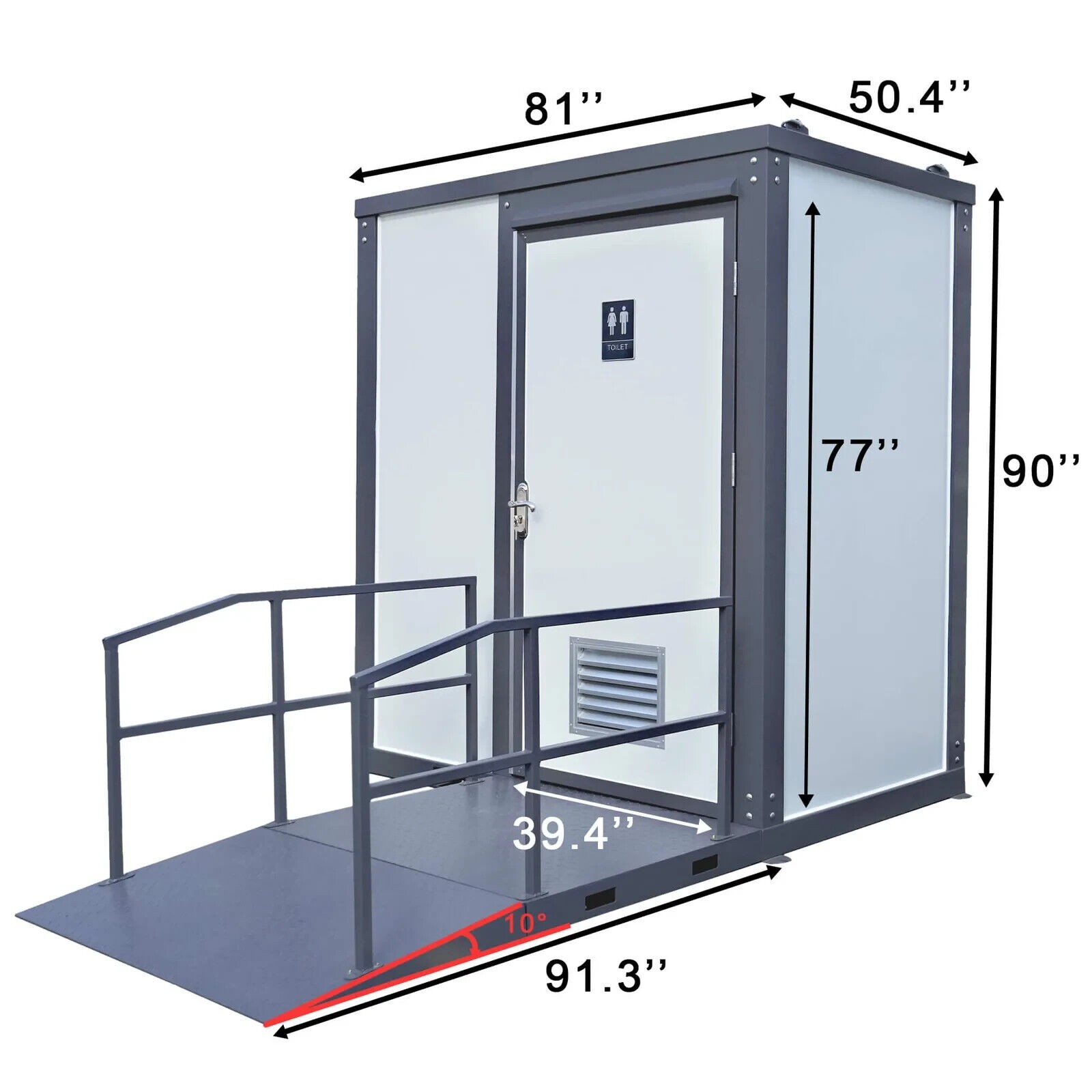 Portable Handicap Accessible Toilet - Standard Size